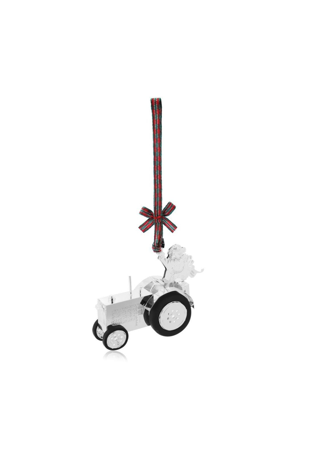 Tractor Santa Decoration