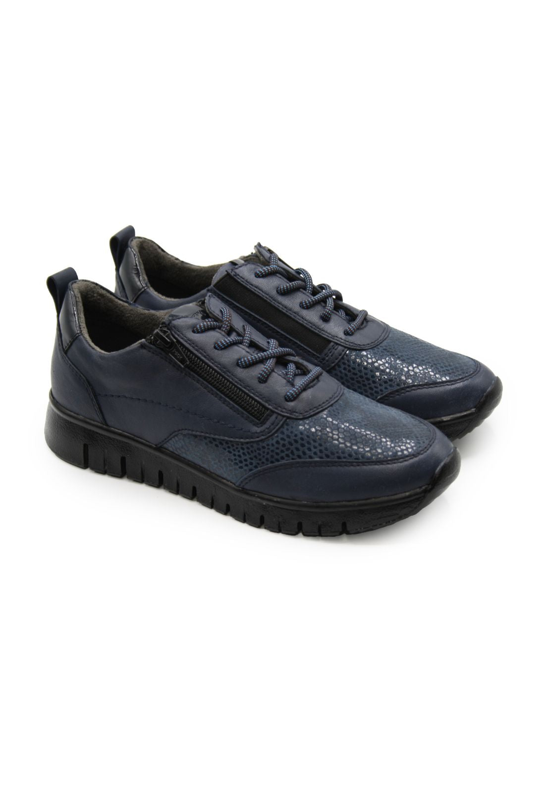 Dubarry Jude Zip Trainer - Navy 3 Shaws Department Stores