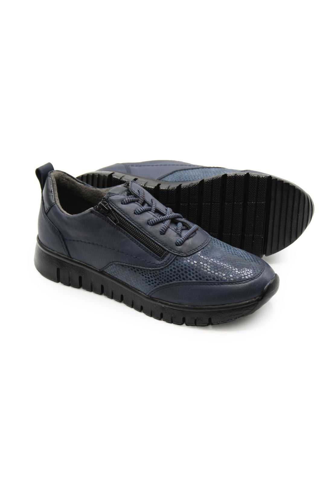 Dubarry Jude Zip Trainer - Navy 4 Shaws Department Stores