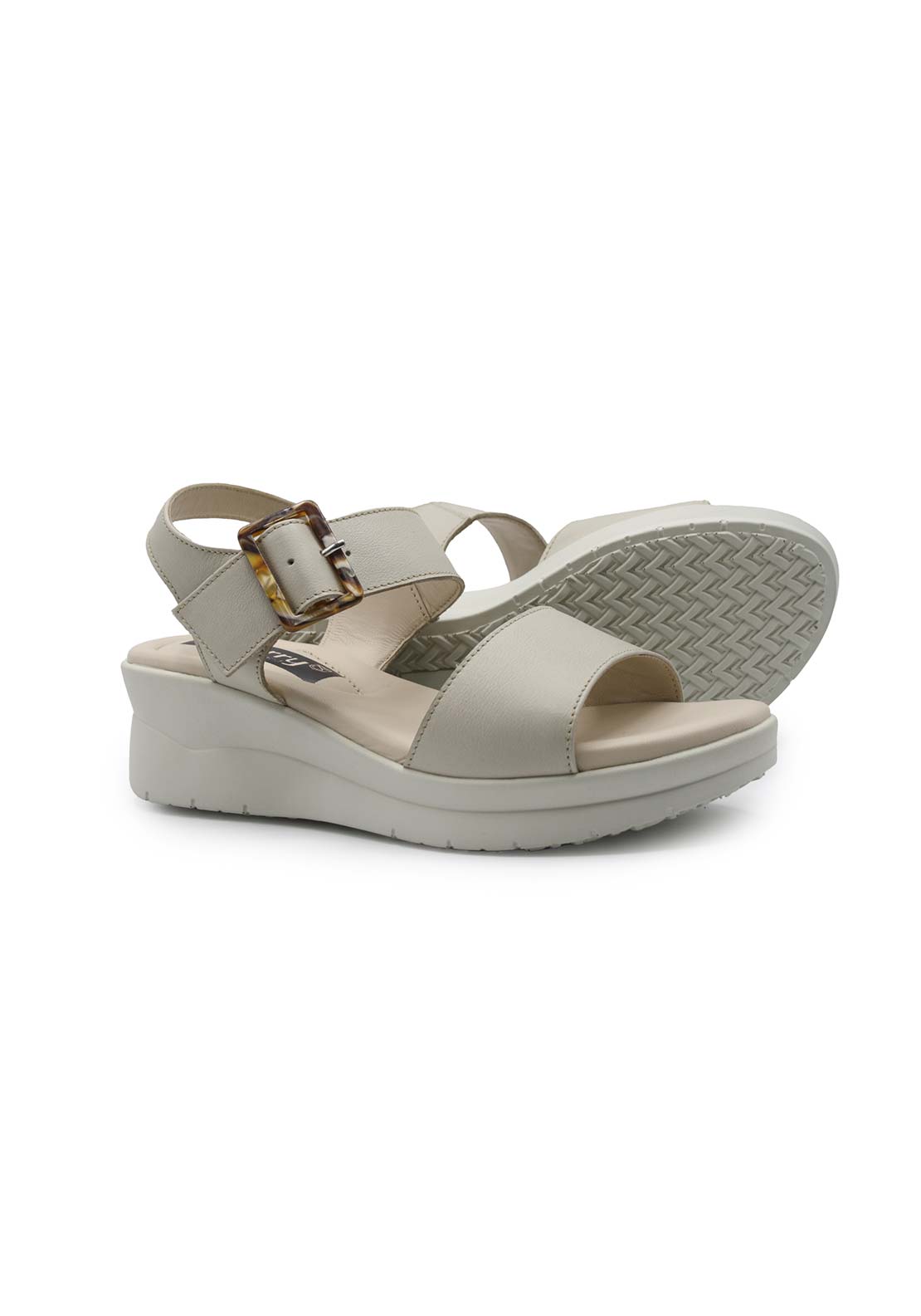 Dubarry Juliet Low Wedge Sandal - Beige 1 Shaws Department Stores