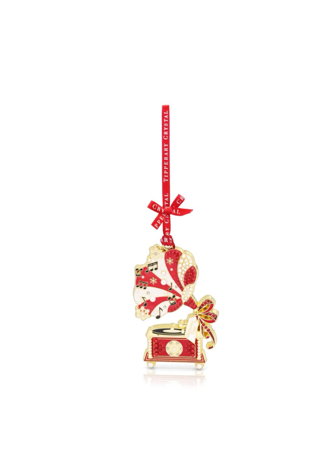 Pearl Gramophone Christmas Decoration - Pearl