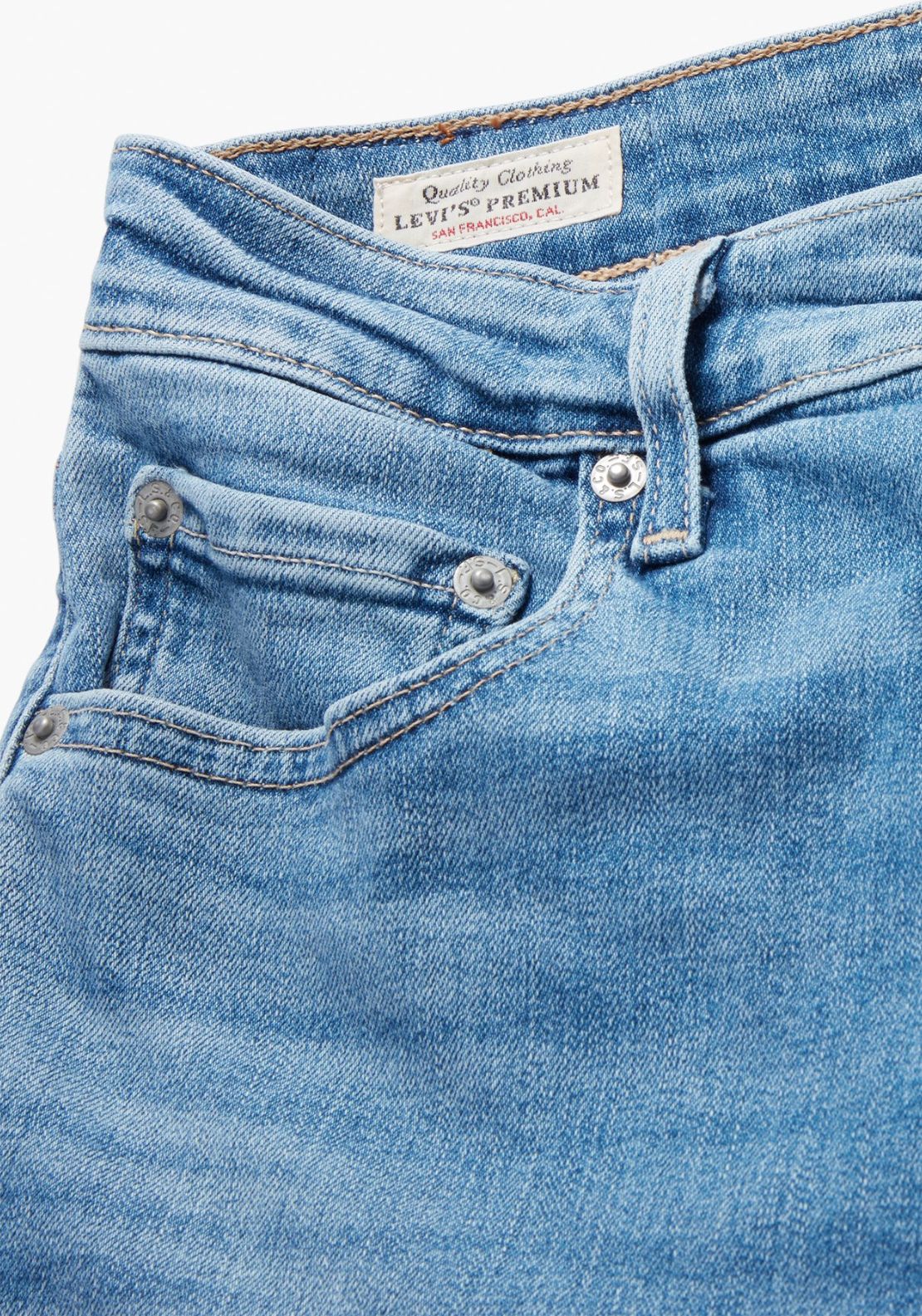 Levis 725 High Rise Bootcut - Blue 6 Shaws Department Stores