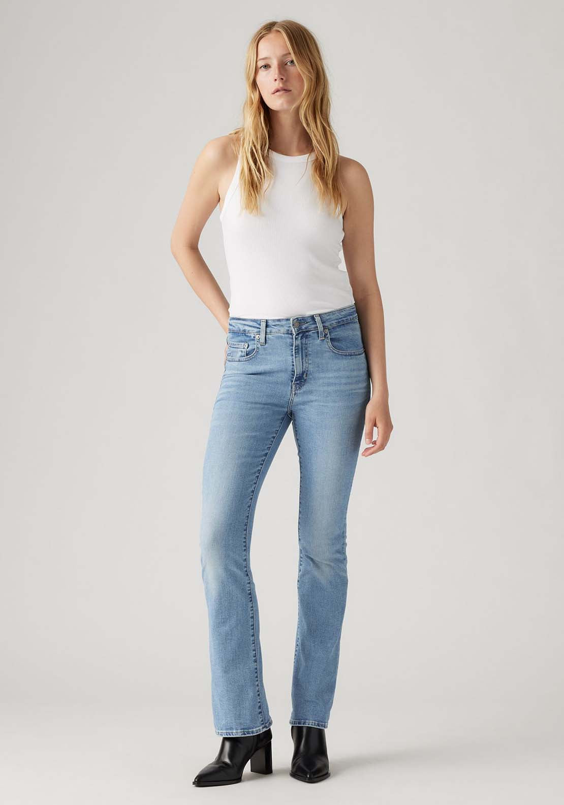 Levis 725 High Rise Bootcut - Blue 5 Shaws Department Stores