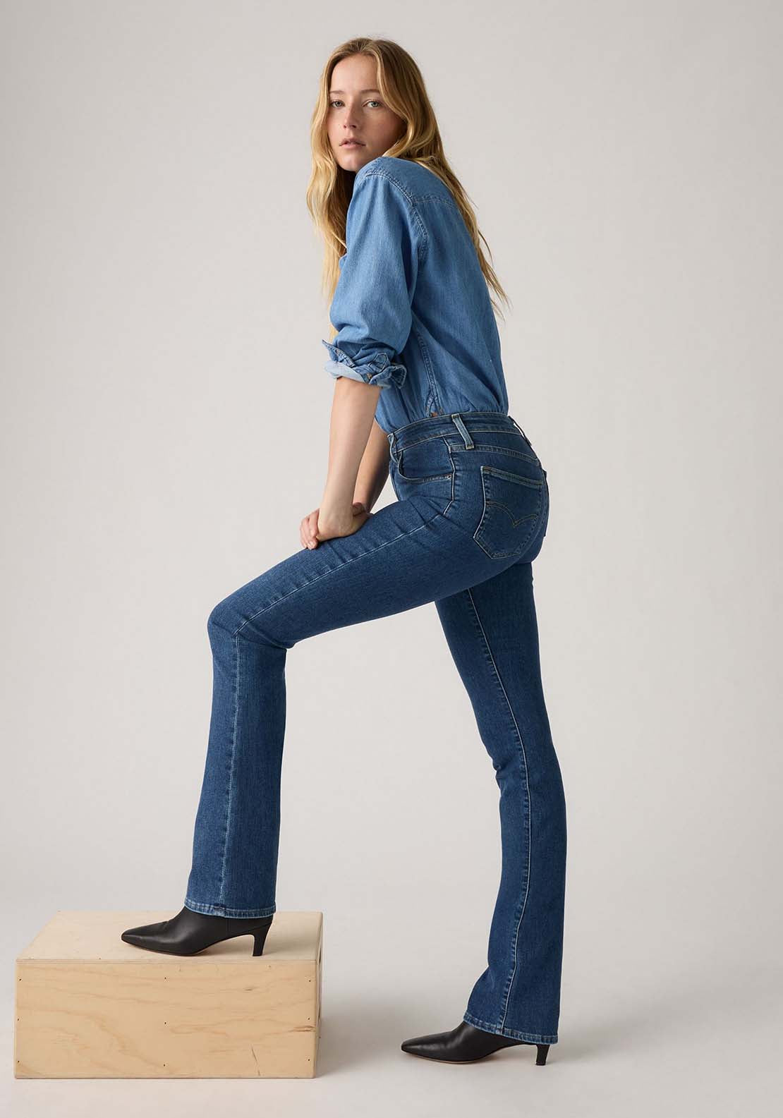 Levis 725 High Rise Bootcut Jeans - Most Likely 4 Shaws Department Stores