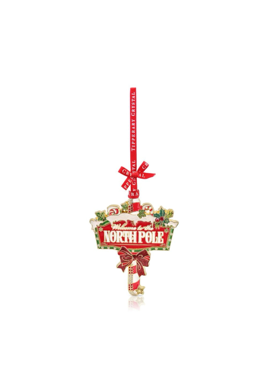 Sparkle North Pole Sign Decoration - Sparkle