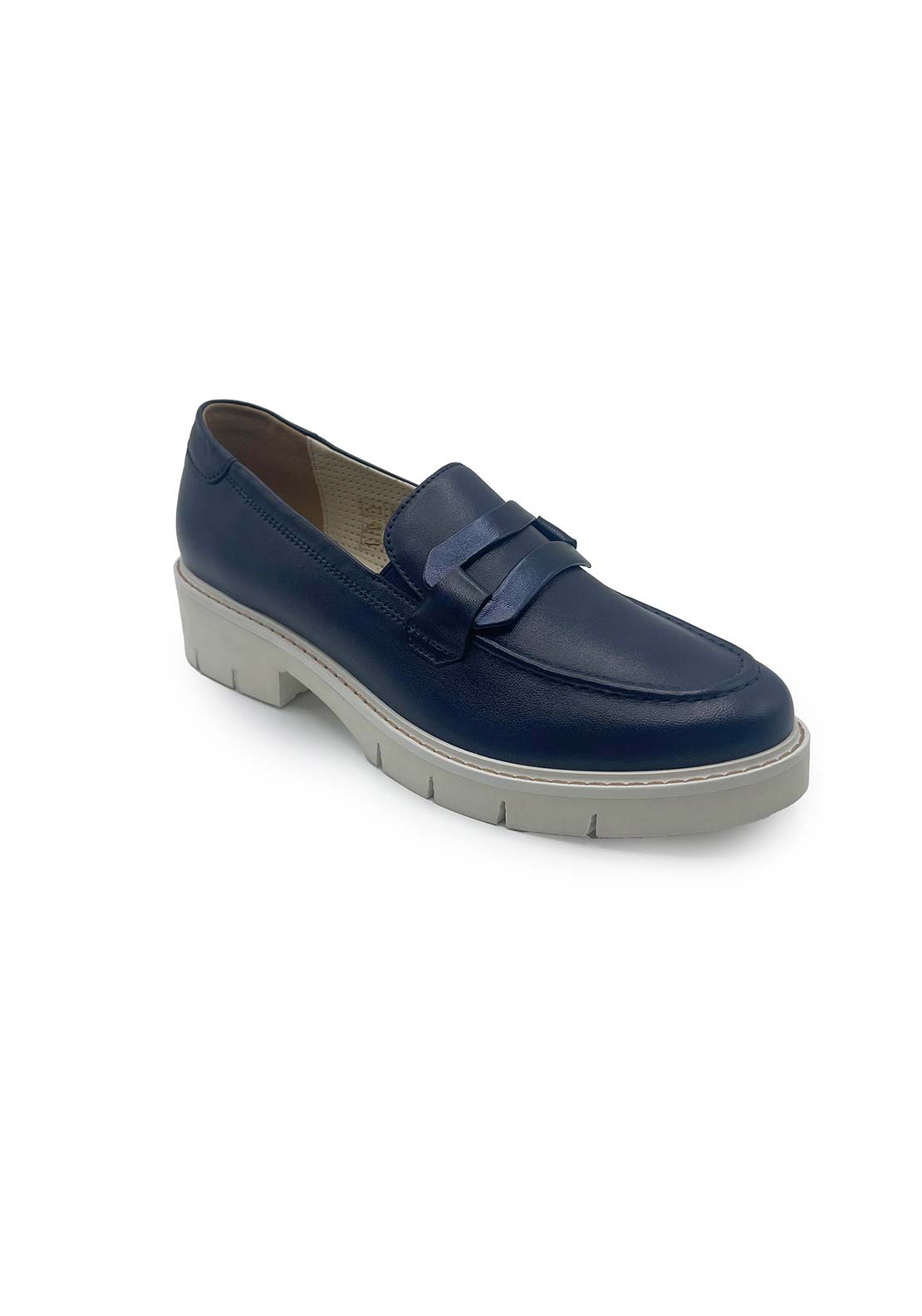 Dubarry Callie Low Wedge Loafer - Navy 3 Shaws Department Stores