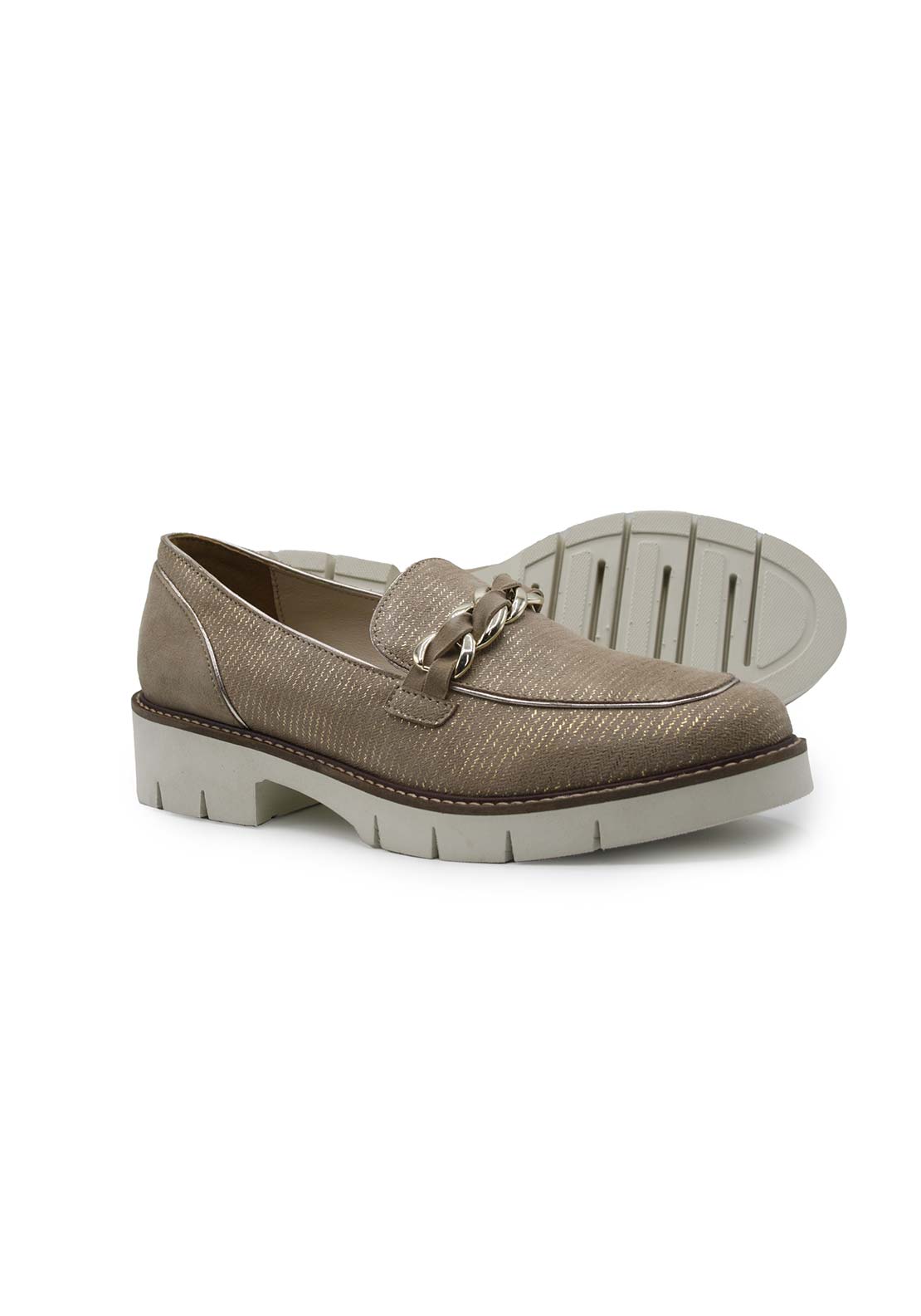 Dubarry Caroline Loafer - Gold 1 Shaws Department Stores