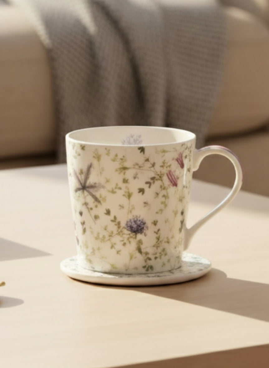 Newgrange Living Floral Mug & Coaster Set - Floral 1 Shaws Department Stores