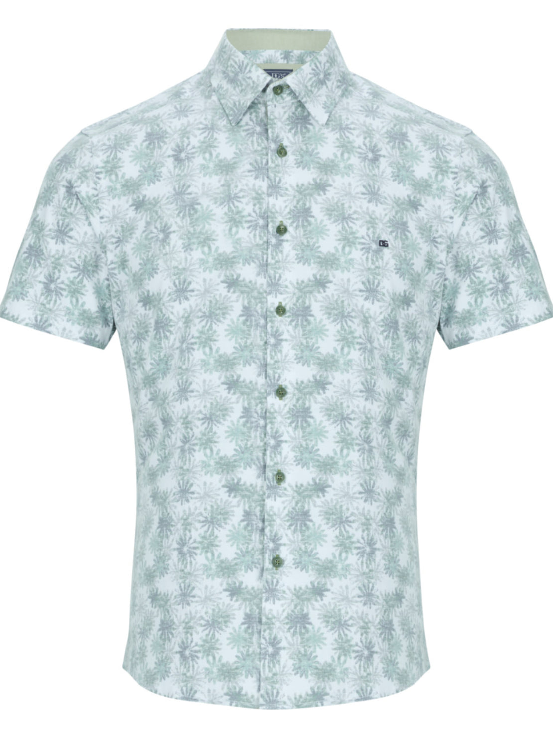 Drifter Short Sleeve Giovanni Shirt - Green 1 Shaws Department Stores