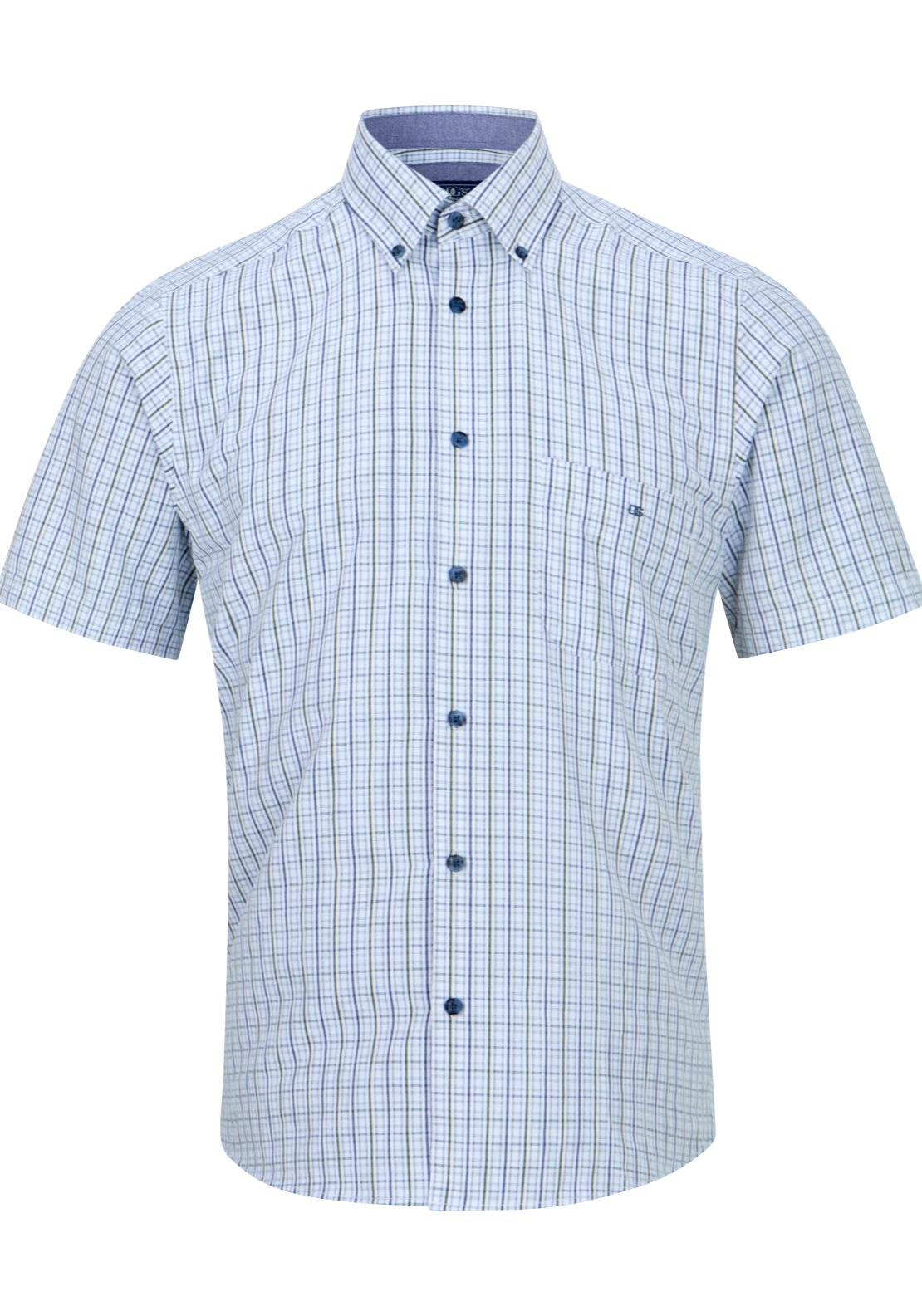 Drifter Short Sleeve Stripe Shirt - Blue 27 1 Shaws Department Stores
