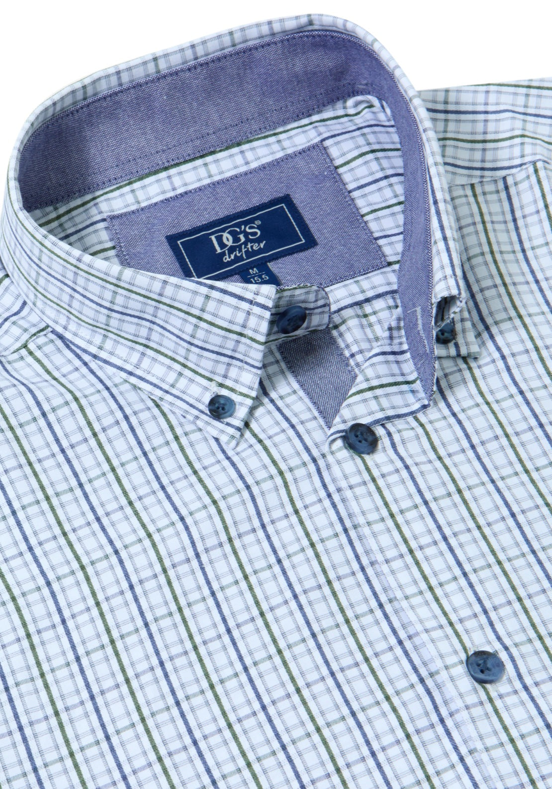 Drifter Short Sleeve Stripe Shirt - Blue 27 2 Shaws Department Stores