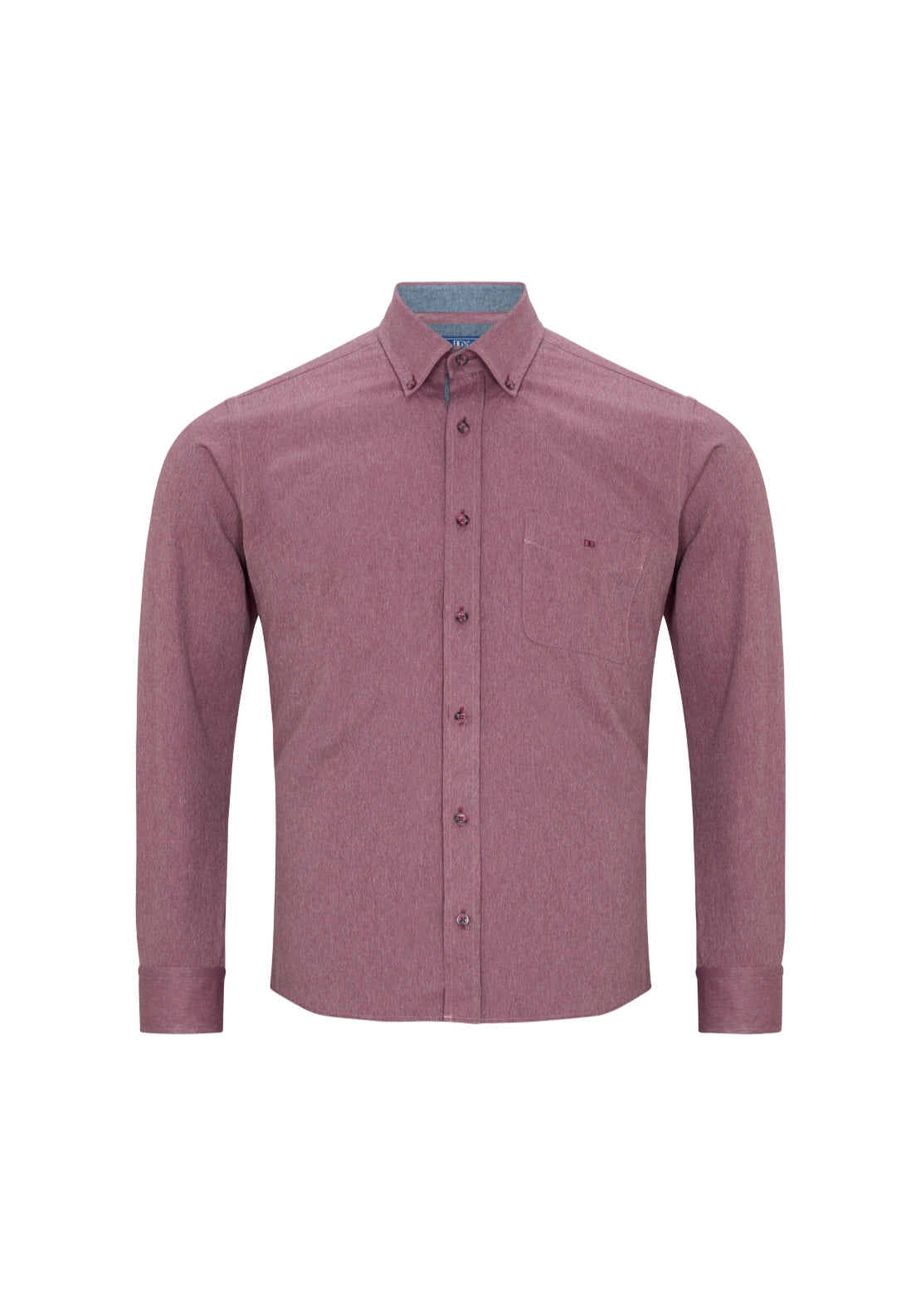 Long Sleeve Plain Shirt - Red
