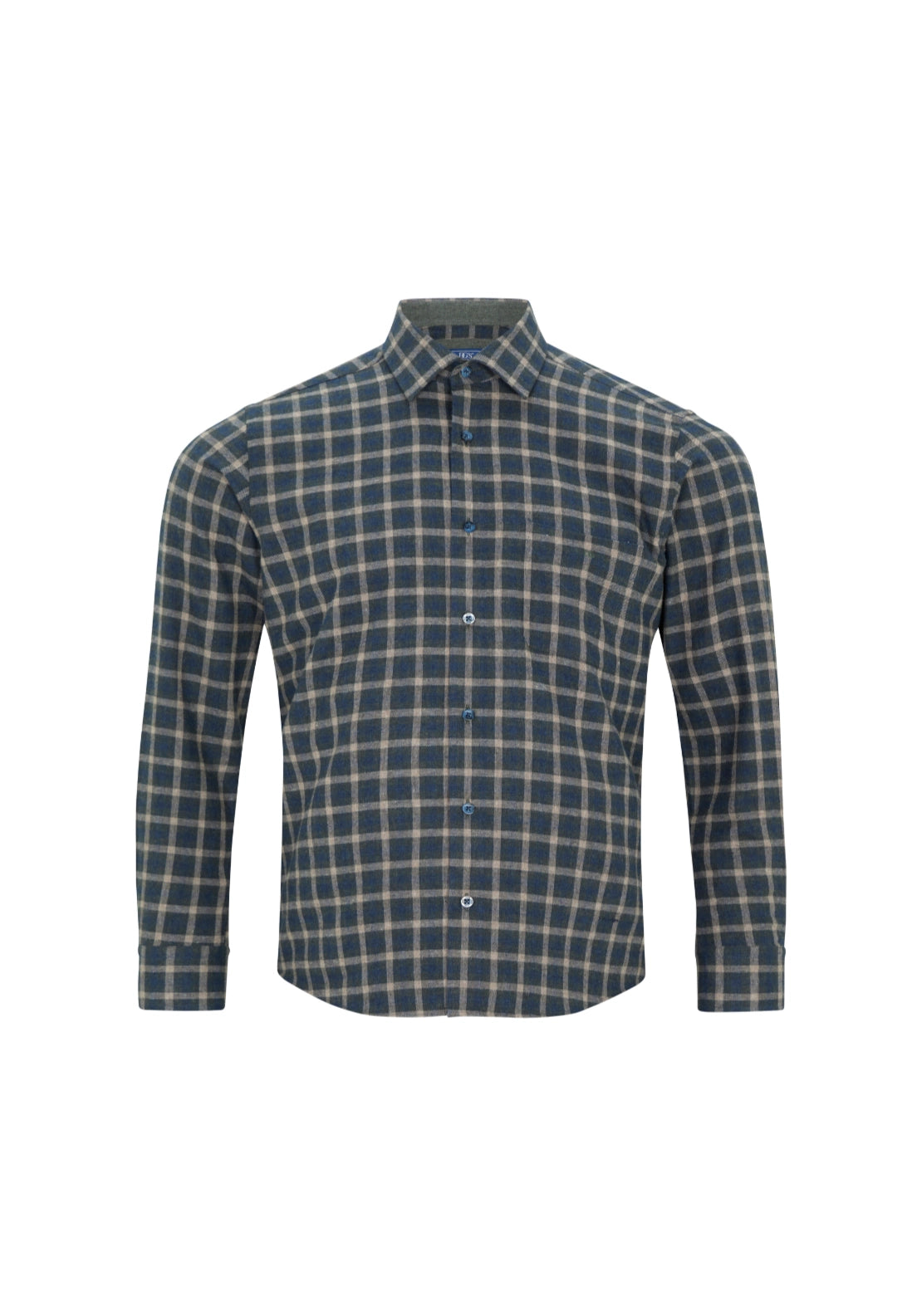 Long Sleeve Brushed Shirt - Green