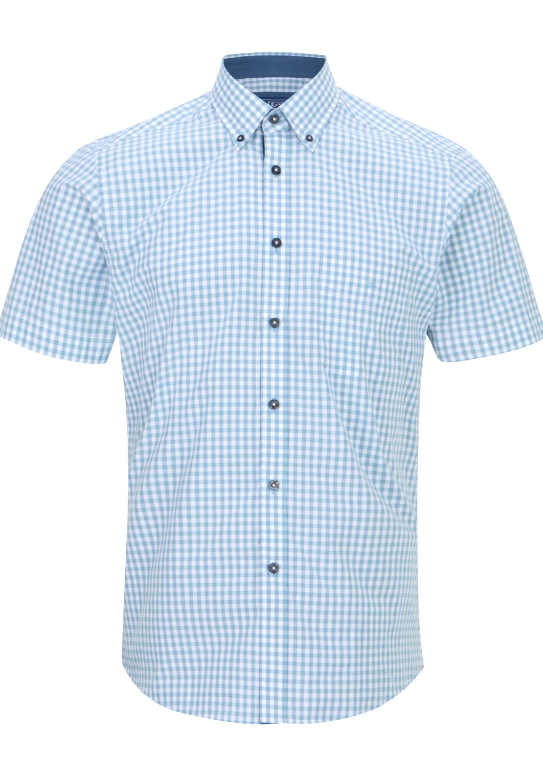 Drifter 100% Cotton Short Sleeve Check Ivano Shirt - Check 1 Shaws Department Stores