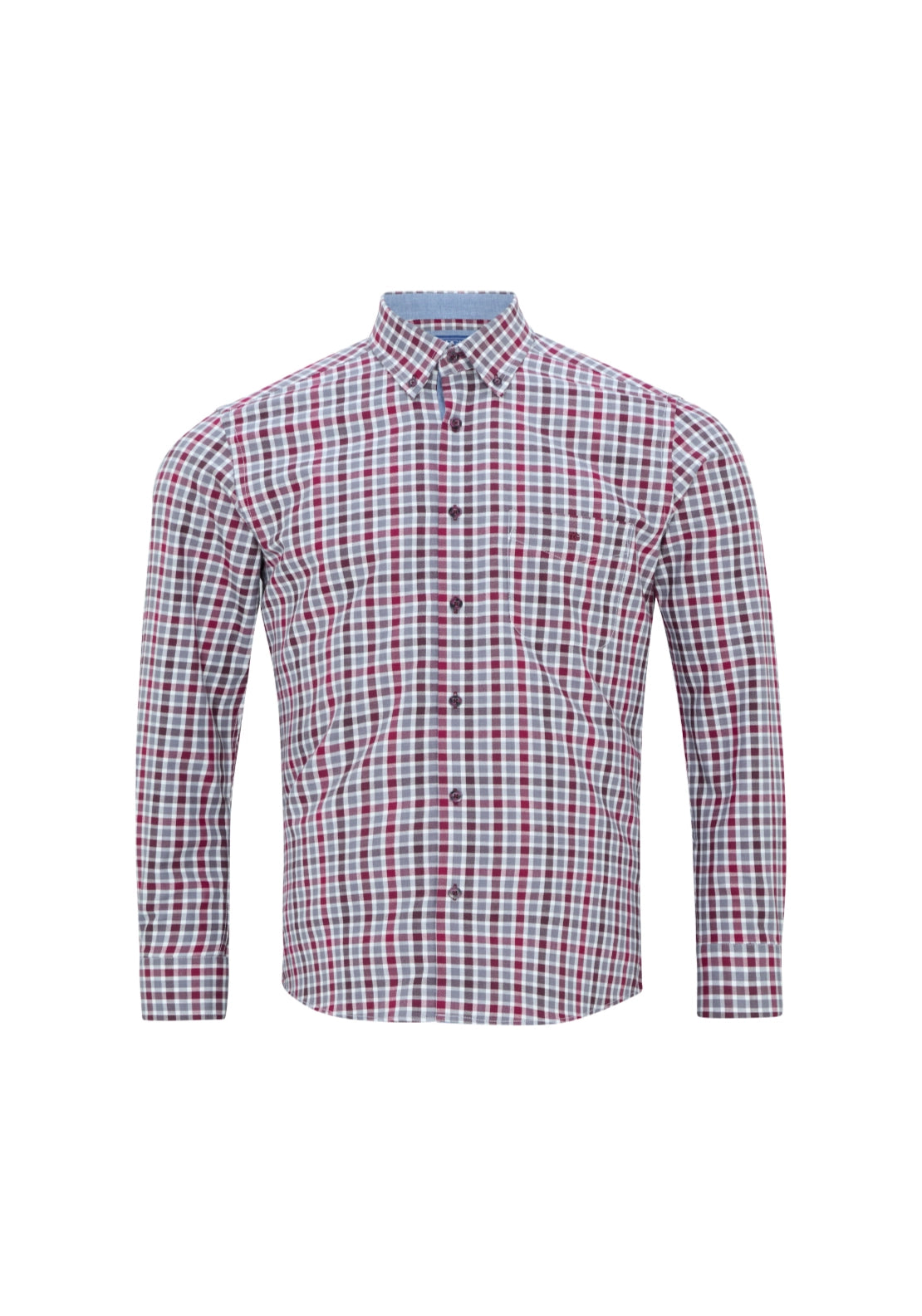 Long Sleeve Check Shirt - Red