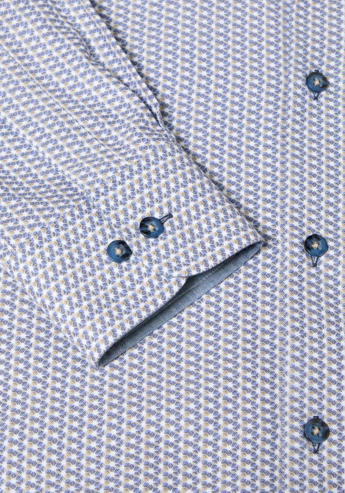Drifter Print Shirt Long Sleeve - Blue 3 Shaws Department Stores