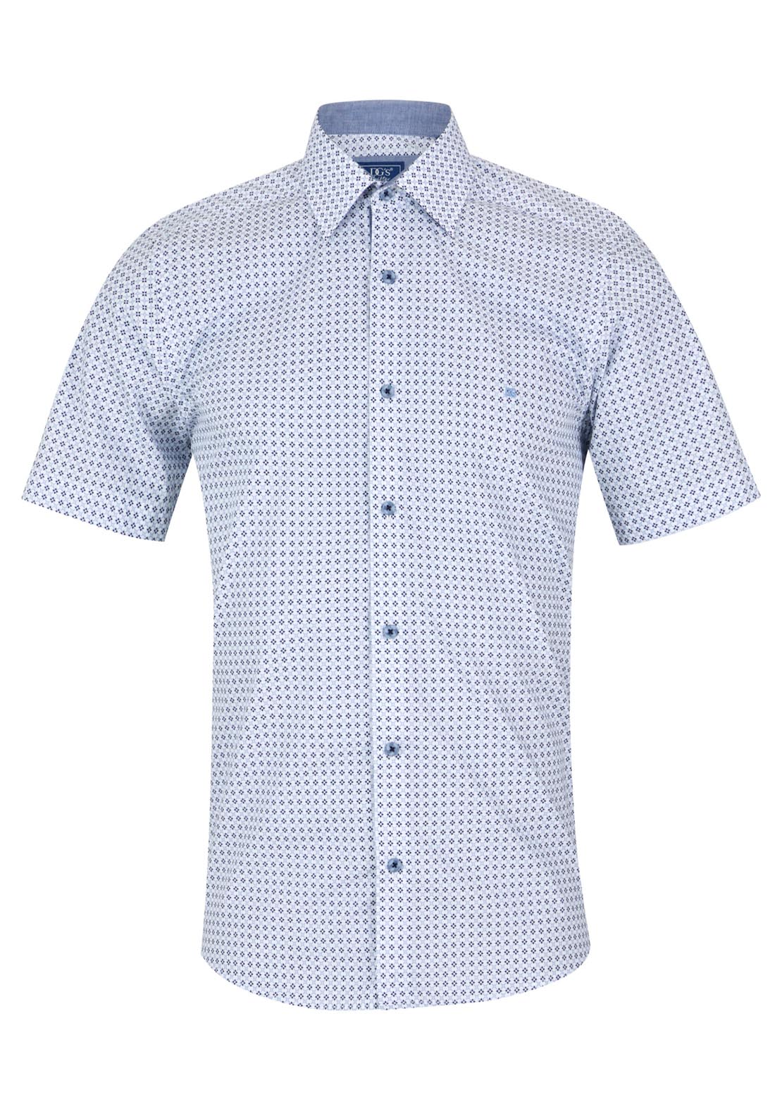 Drifter Short Sleeve Printed Shirt - Lt Blue 21 1 Shaws Department Stores
