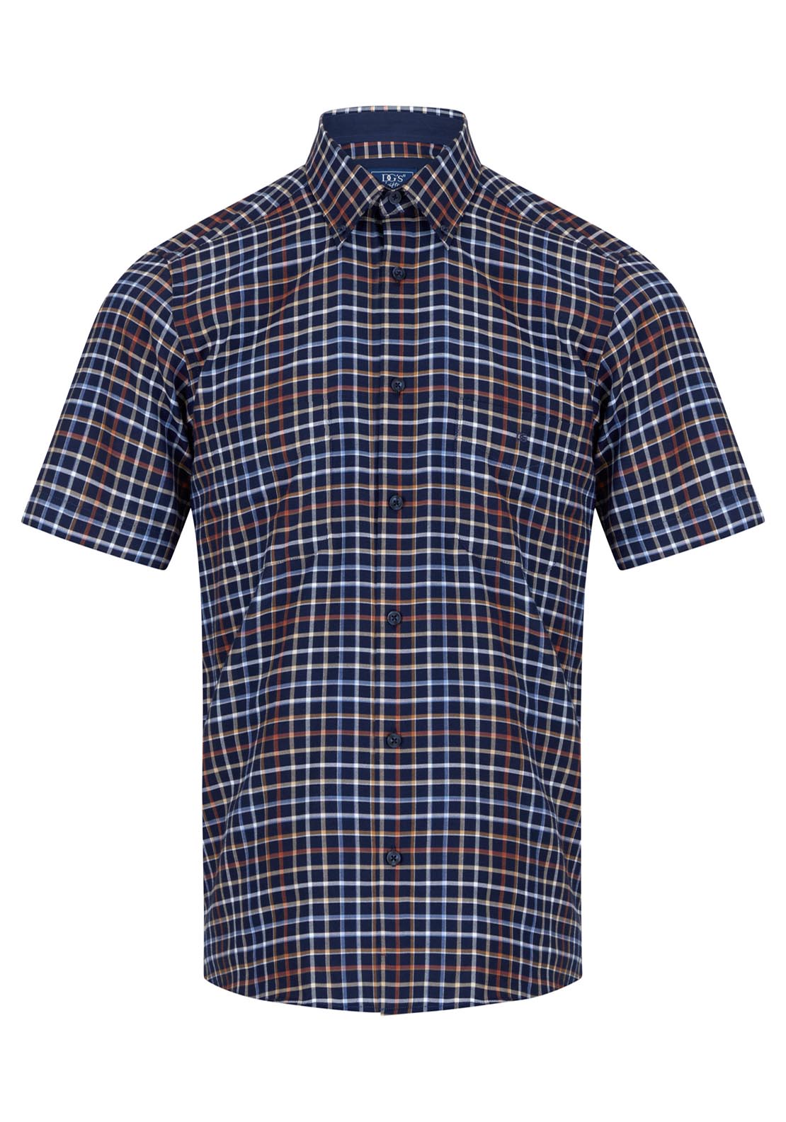 Drifter Short Sleeve Check Shirt - Red 64 1 Shaws Department Stores