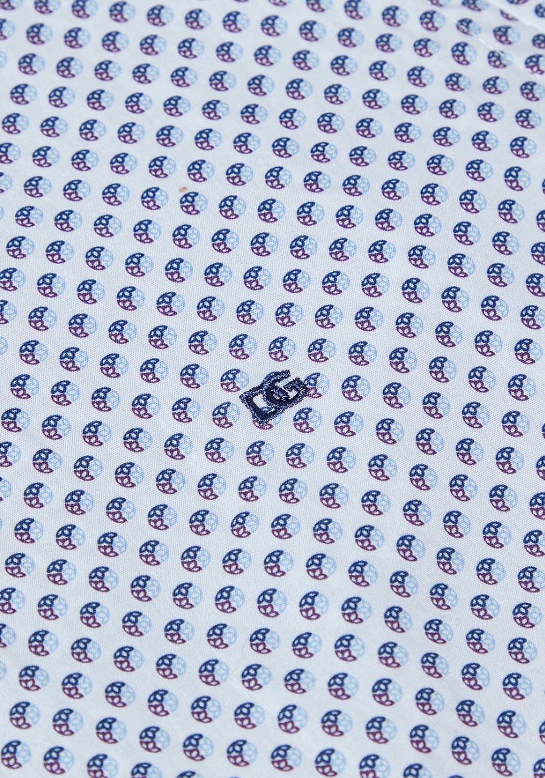 Drifter DG Drifter Regular Ivano Print shirt - Blue 4 Shaws Department Stores