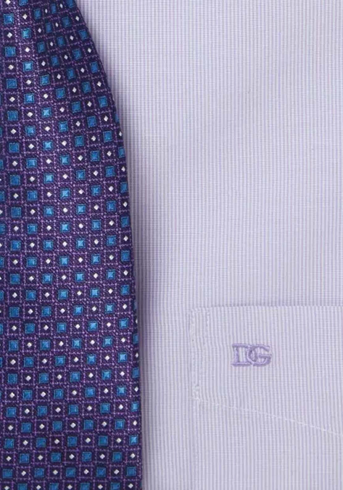Daniel Grahame Striped Boxed Shirt - Purple 3 Shaws Department Stores