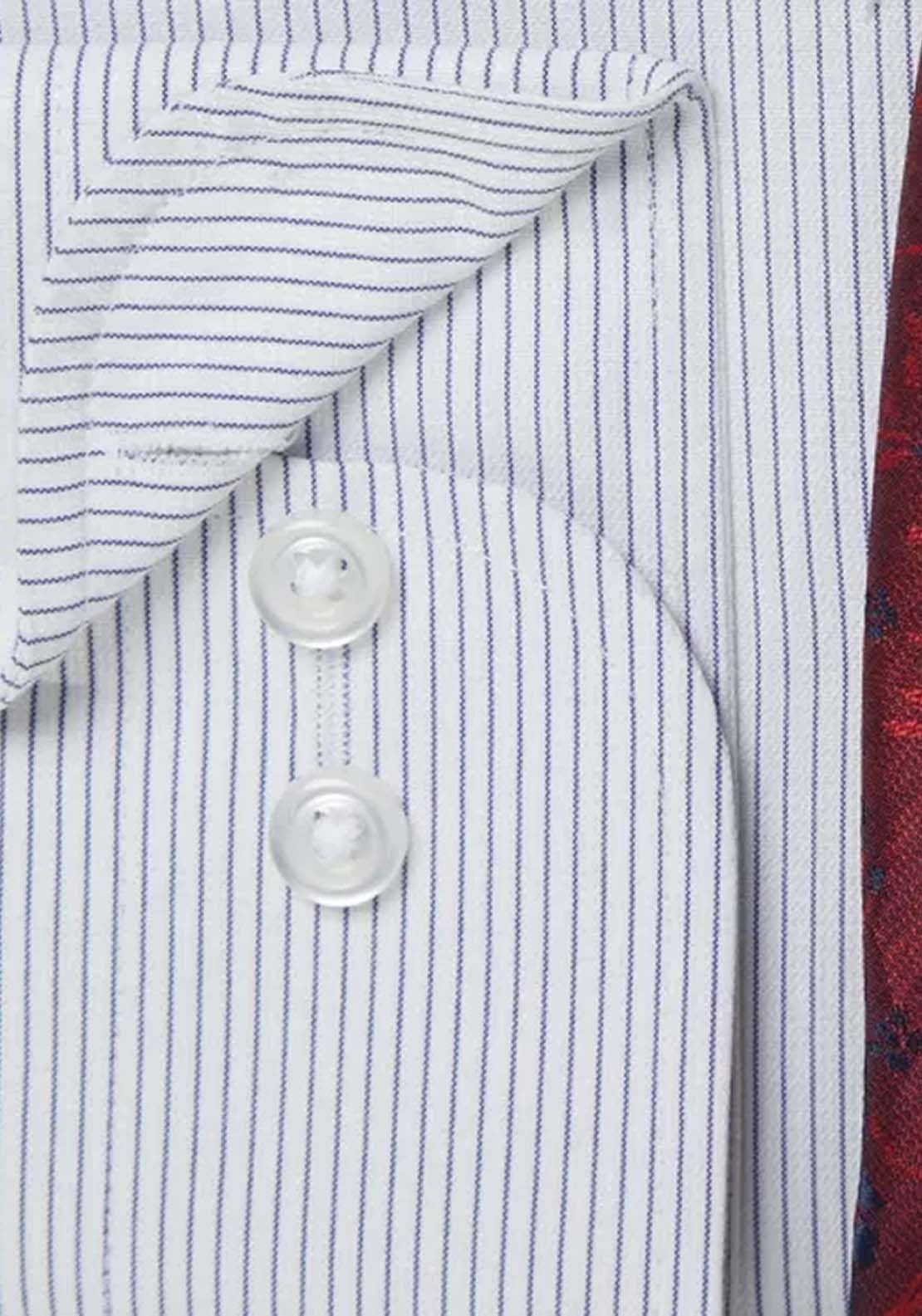 Daniel Grahame Striped Boxed Shirt - Blue 4 Shaws Department Stores