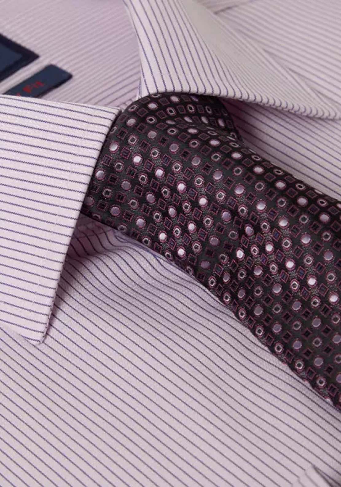 Daniel Grahame Striped Boxed Shirt - Pink 2 Shaws Department Stores