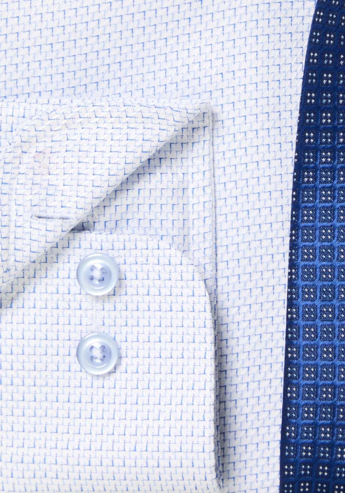 Boxed Print Shirt - Navy