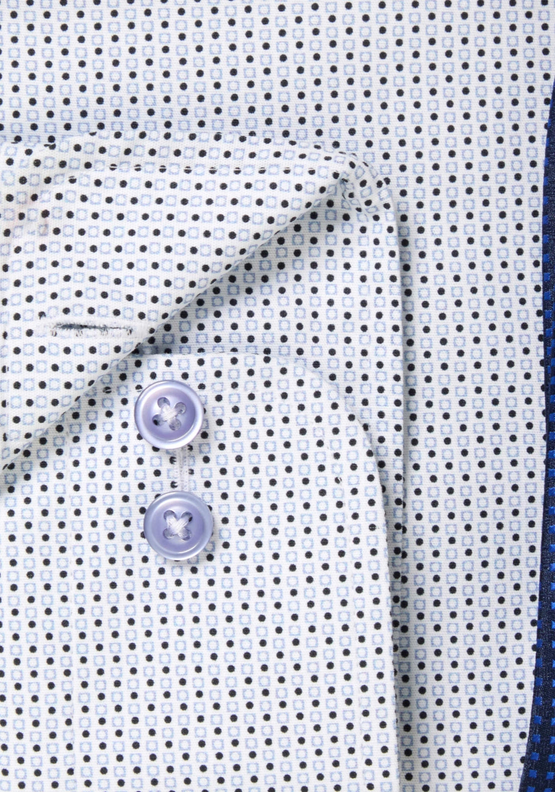 Boxed Print Shirt - Blue