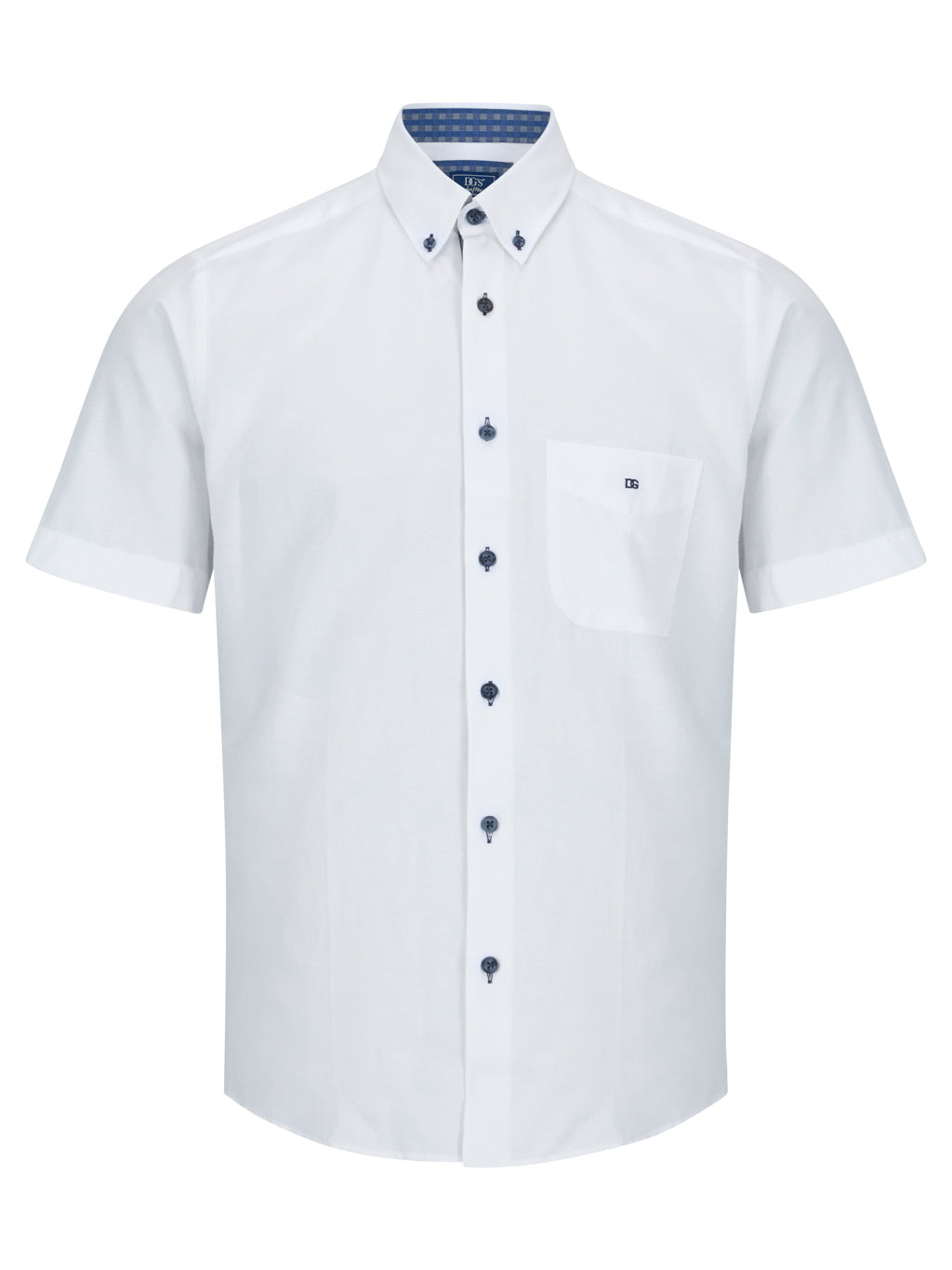 Drifter Ivano Short Sleeve Shirt - White 1 Shaws Department Stores