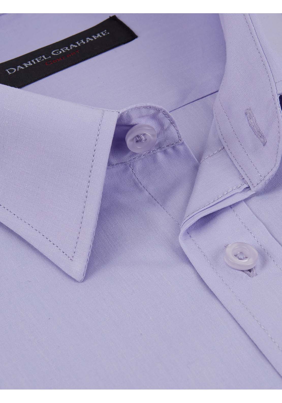 Daniel Grahame Geneva Plain Shirt - Lilac 2 Shaws Department Stores