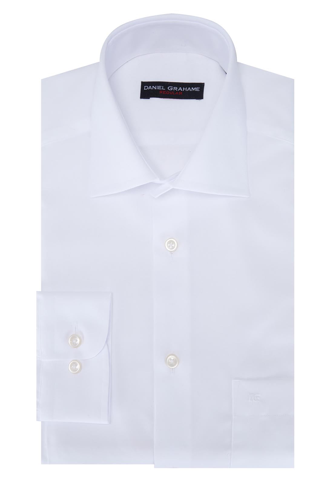 Daniel Grahame Harvard Plain Shirt - White 6 Shaws Department Stores