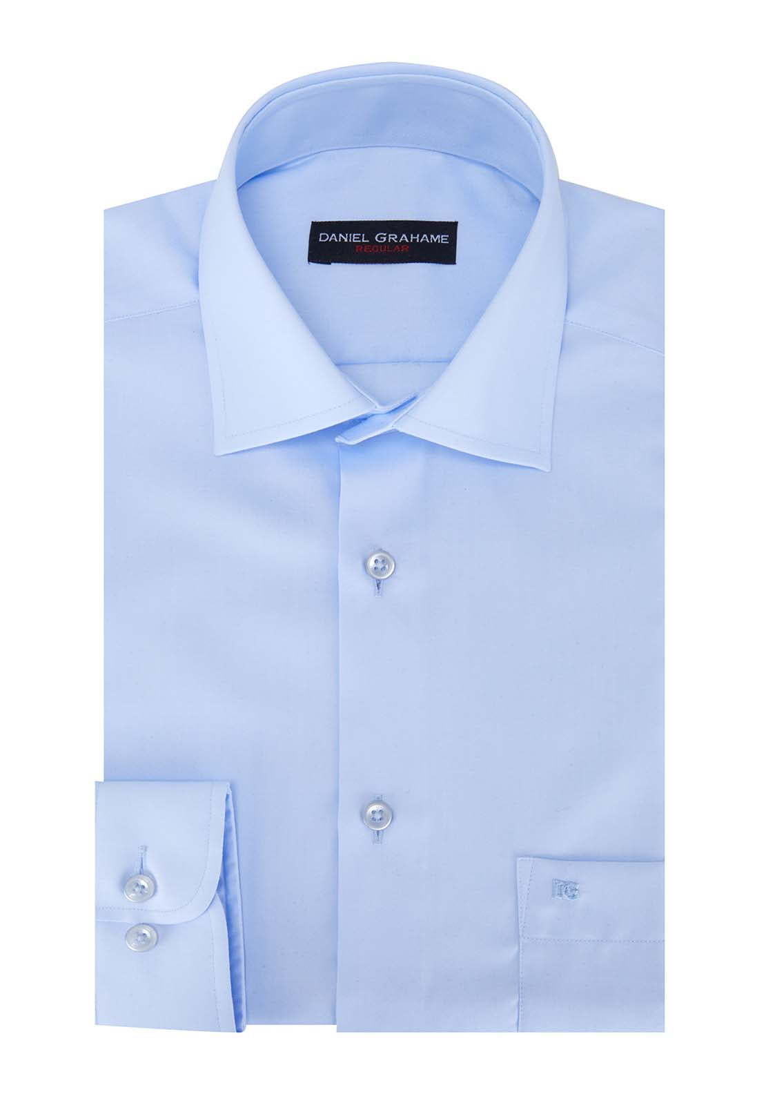 Daniel Grahame Harvard Plain Shirt - Blue 1 Shaws Department Stores