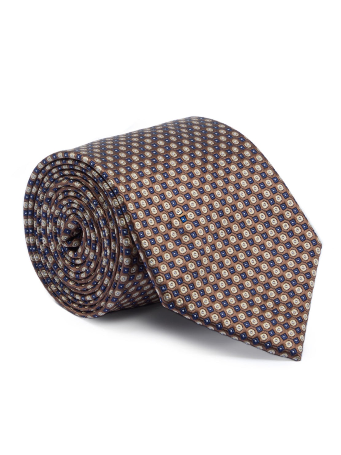 Daniel Grahame Tie & Pocket Square - Brown 2 Shaws Department Stores