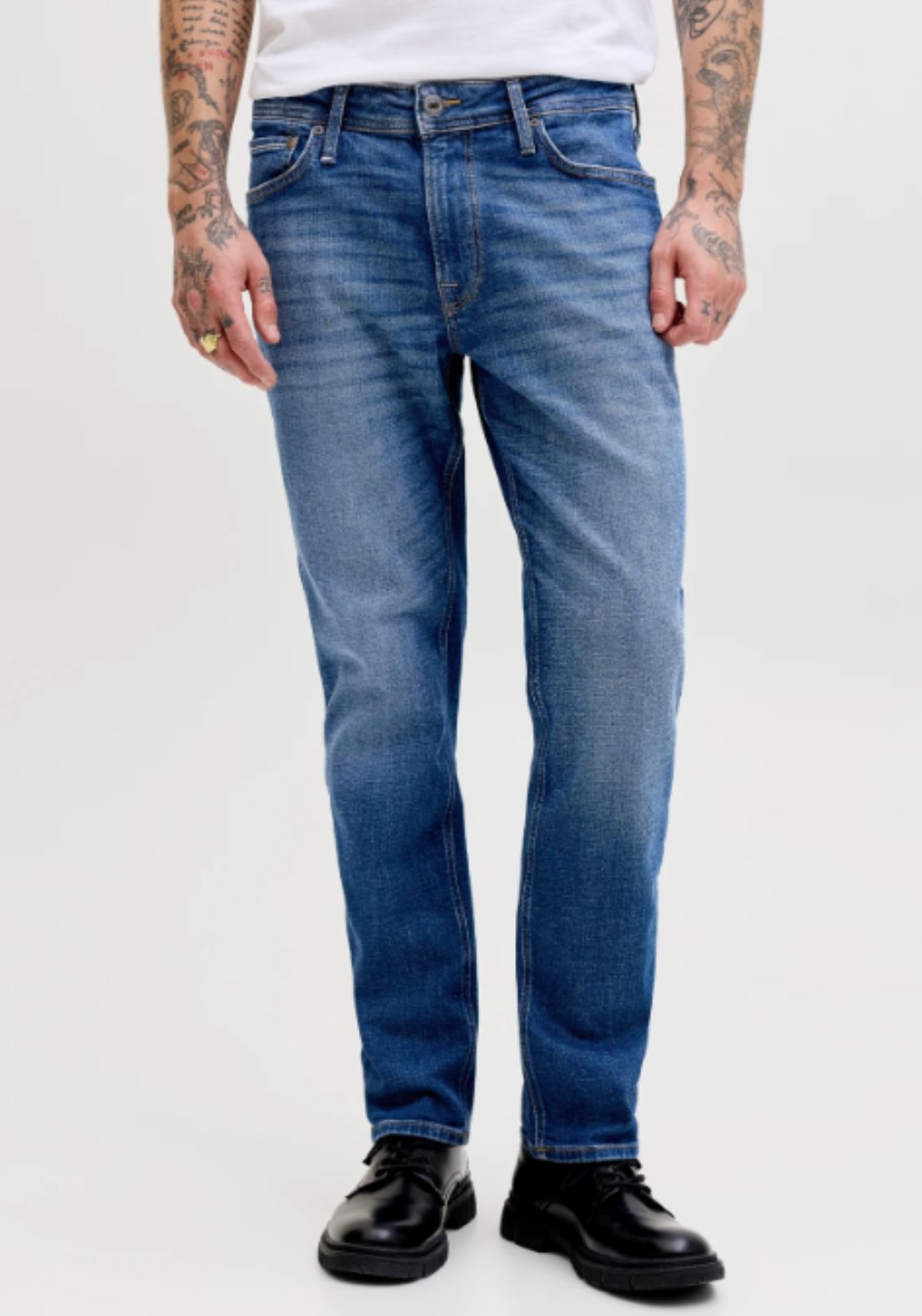 Jack & Jones JJiclark JJorginal JOS 478 Noos Regular Fit Jeans - Blue 1 Shaws Department Stores