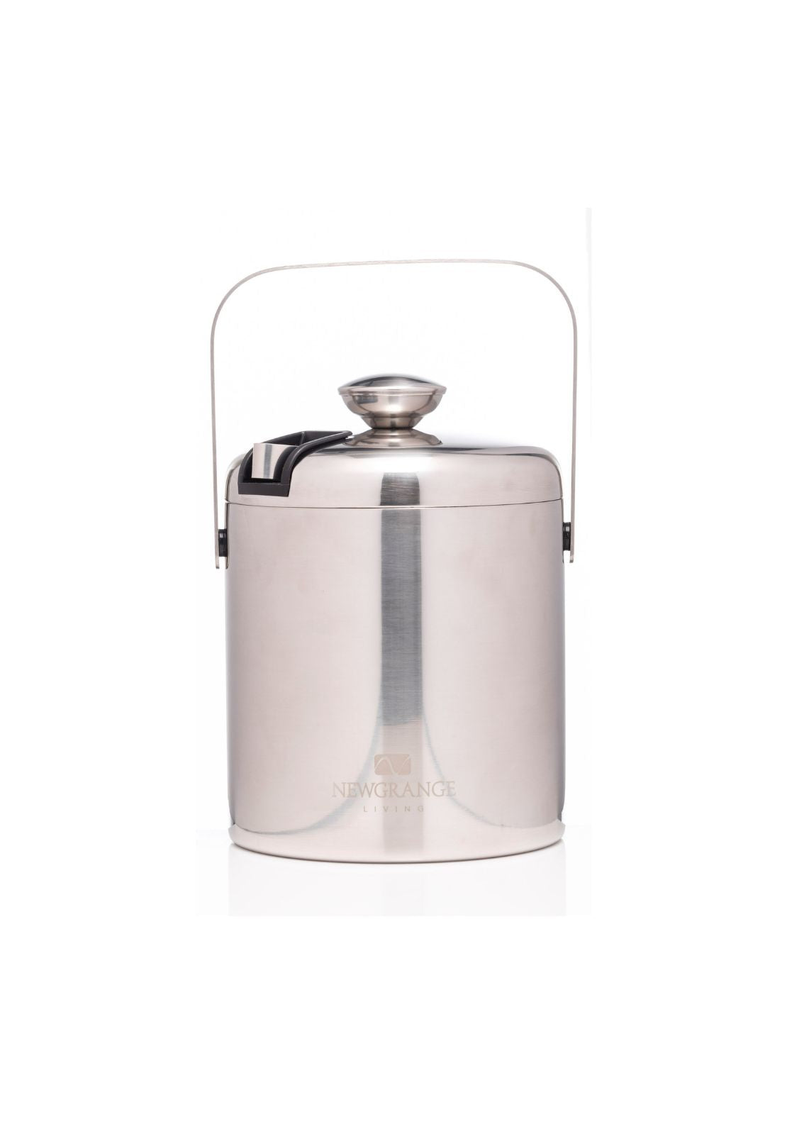 Newgrange Living Stainless Steel Ice Bucket With Tongs - Silver 1 Shaws Department Stores