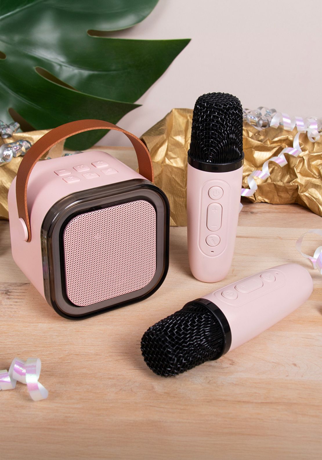 The Home Collection Karaoke Machine 2 Mics - Pink 1 Shaws Department Stores