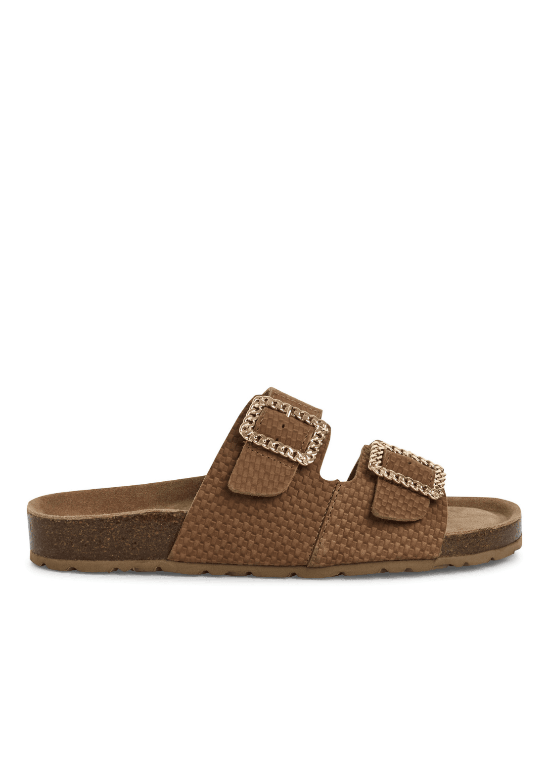 Marco Tozzi Buckle Detail Sandal - Cognac Str 2 Shaws Department Stores