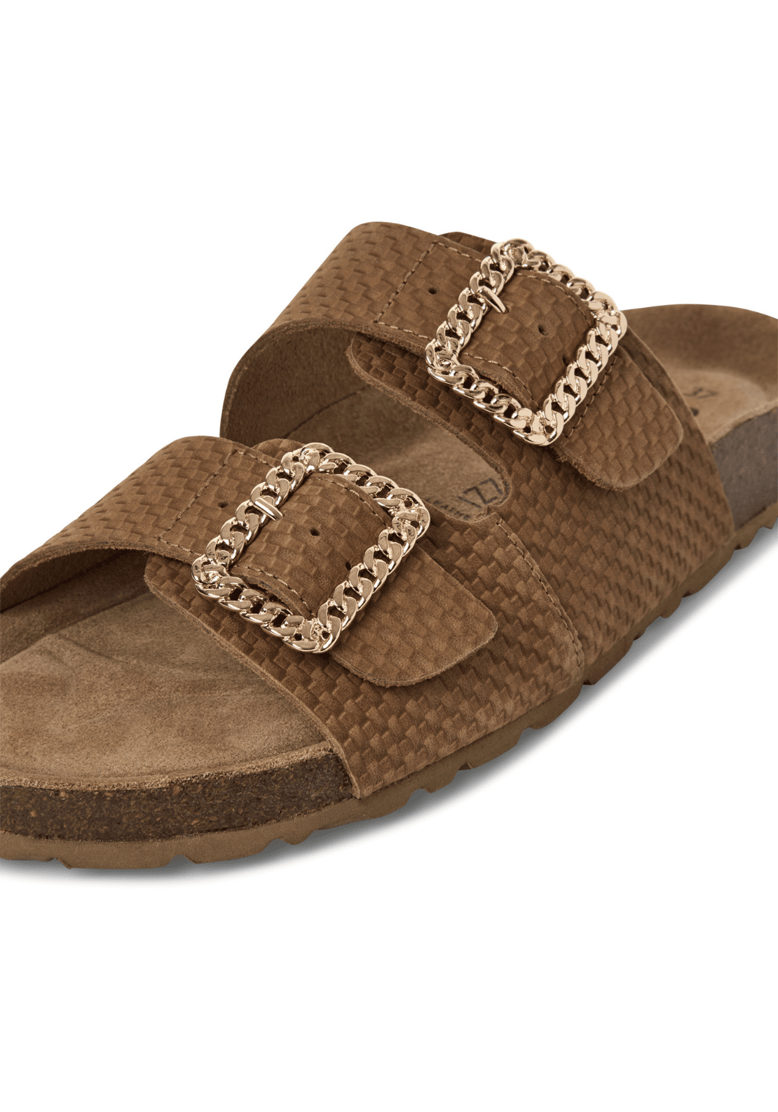 Marco Tozzi Buckle Detail Sandal - Cognac Str 3 Shaws Department Stores