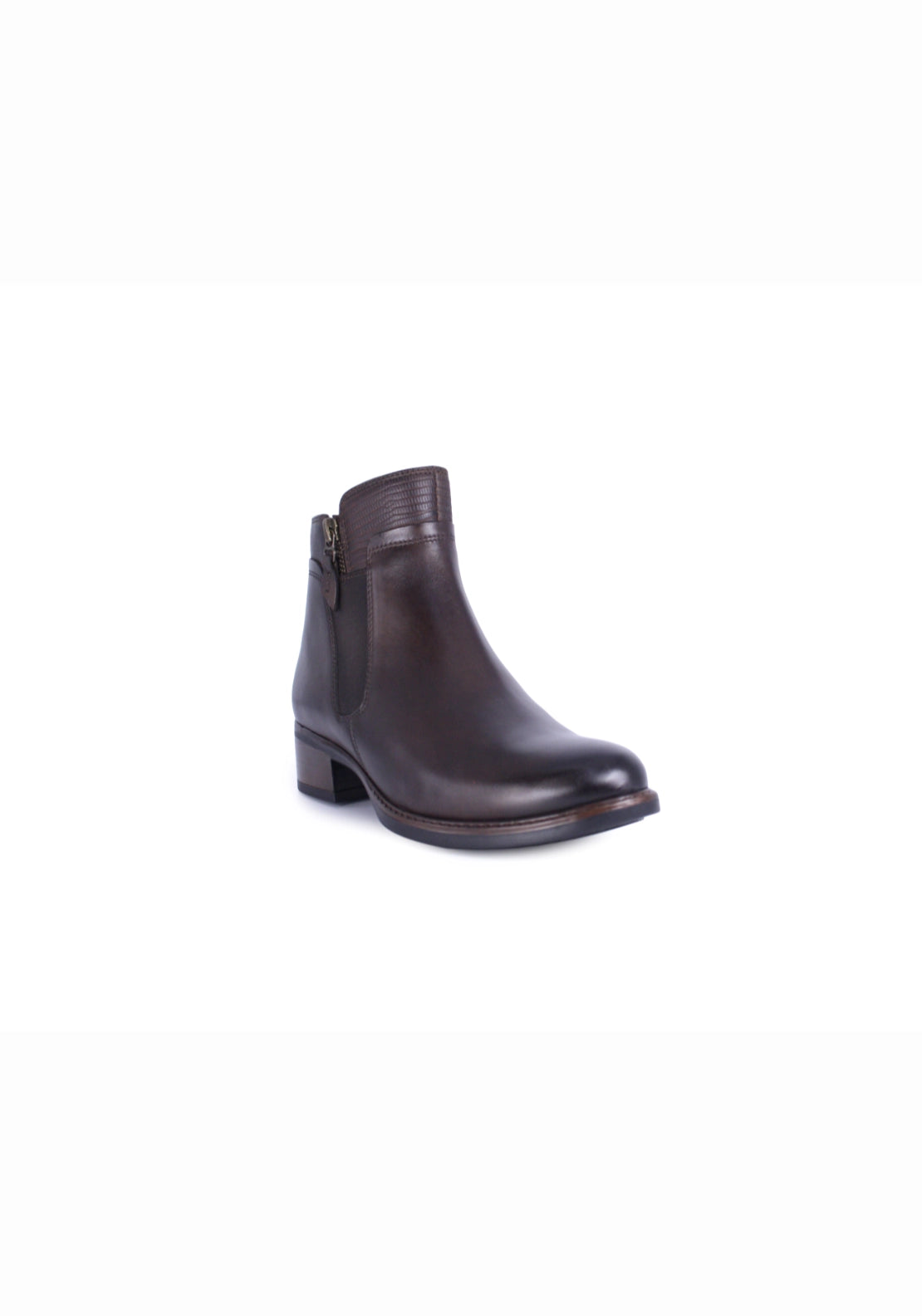 Dubarry Cierra Croc Trim Ankle Boot - Mahogony 2 Shaws Department Stores