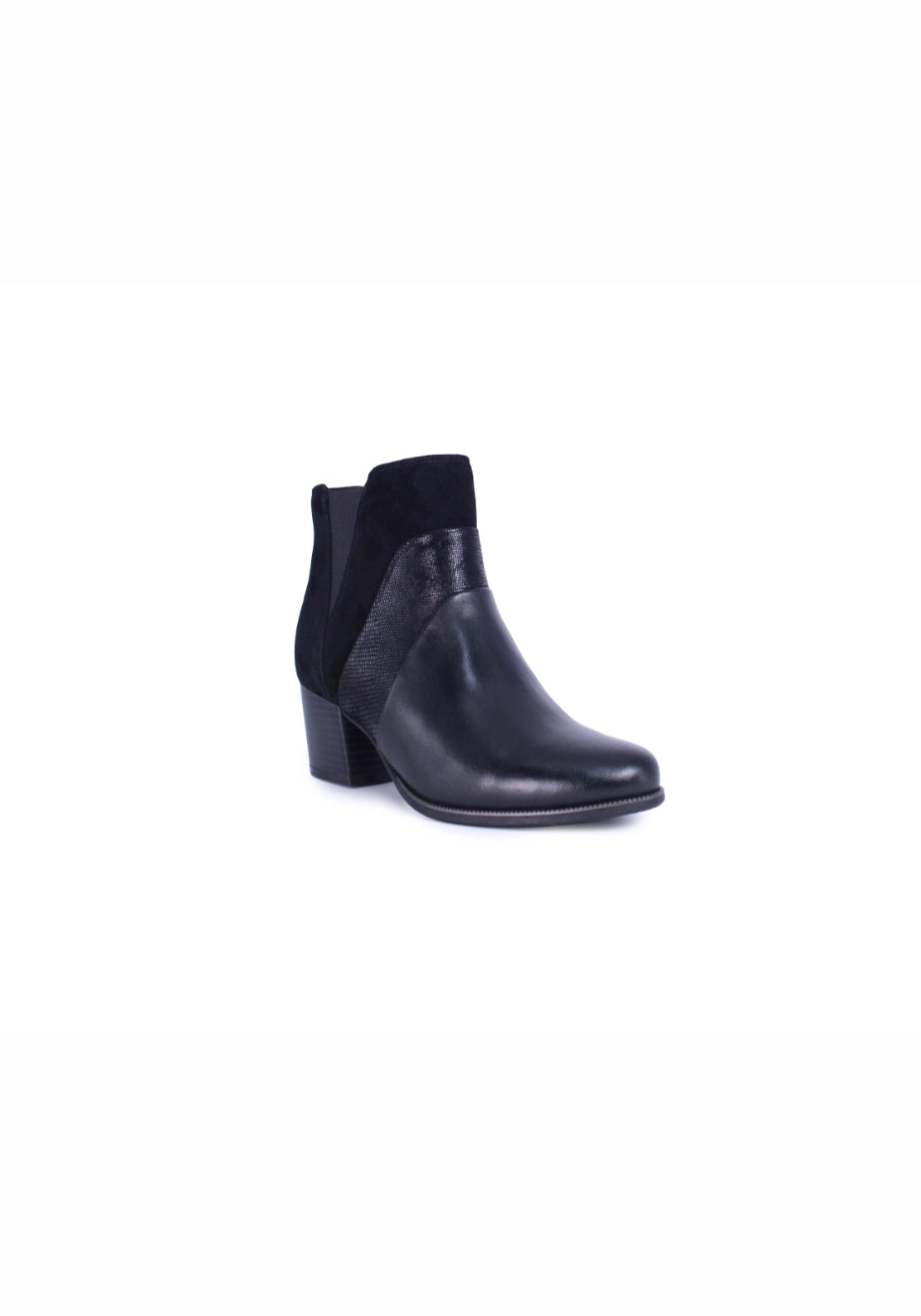 Dubarry Cindy Block Heel Boot - Black 2 Shaws Department Stores