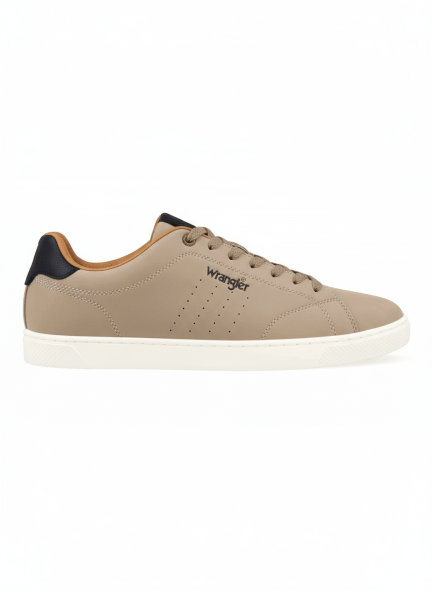 Wrangler Footwear Bennet Low Trainer - Simply Taupe 1 Shaws Department Stores