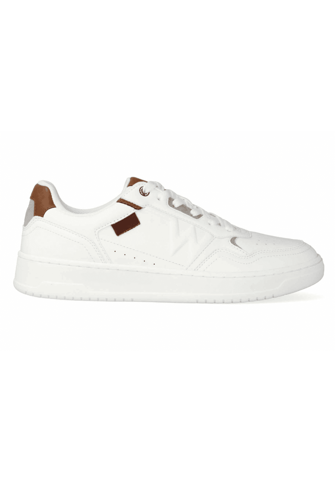 Wrangler Footwear Ryder Low Trainer - Bright White 1 Shaws Department Stores
