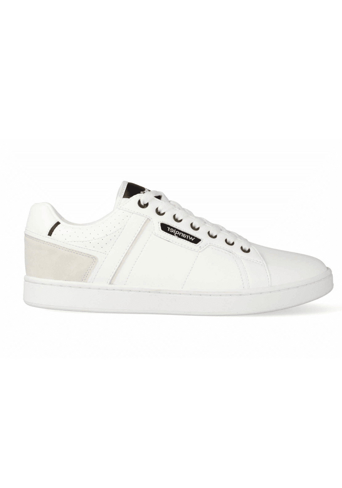 Wrangler Footwear Kit Low Trainer - Triple White 1 Shaws Department Stores