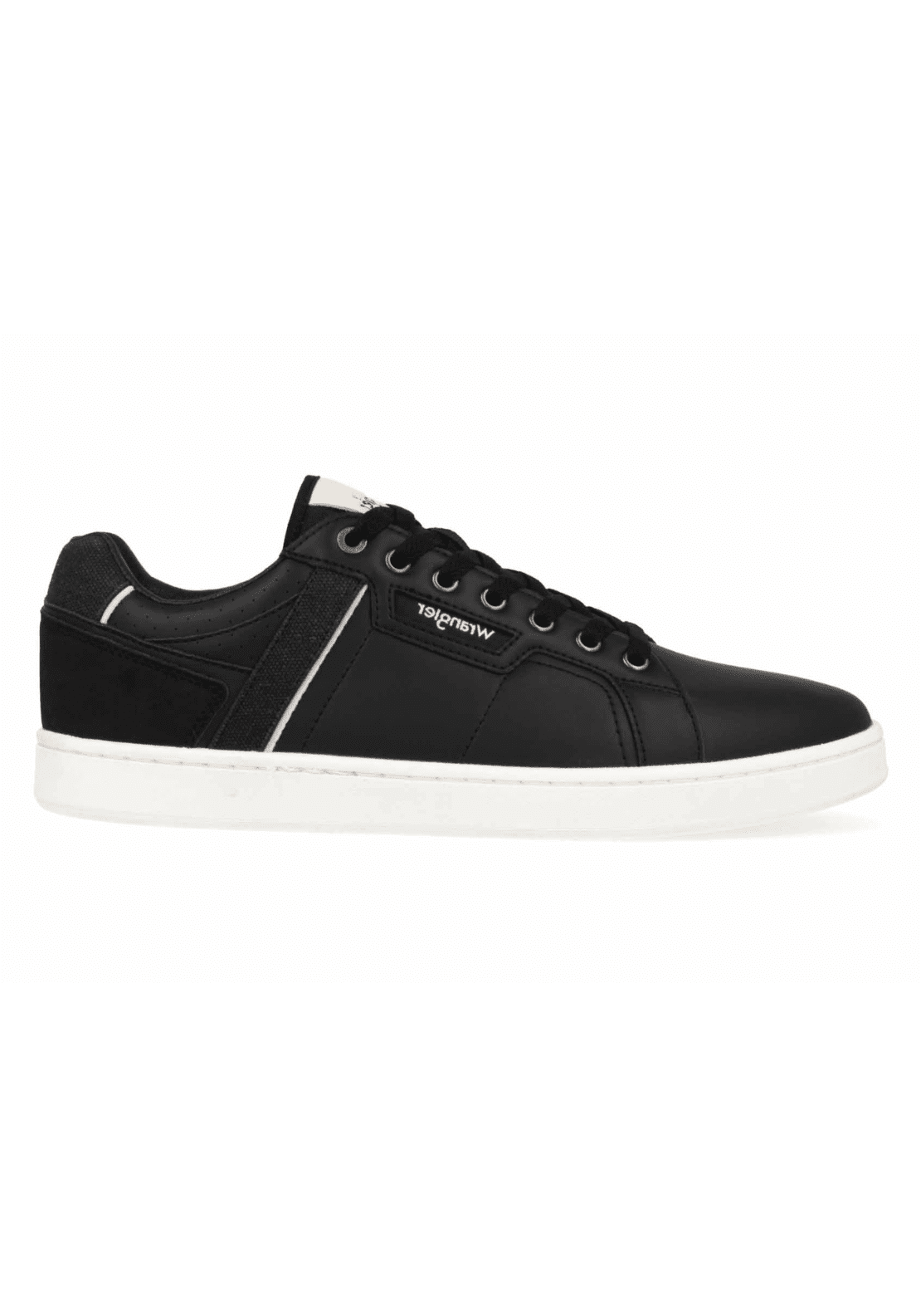 Wrangler Footwear Kit Low Trainer - Black 1 Shaws Department Stores