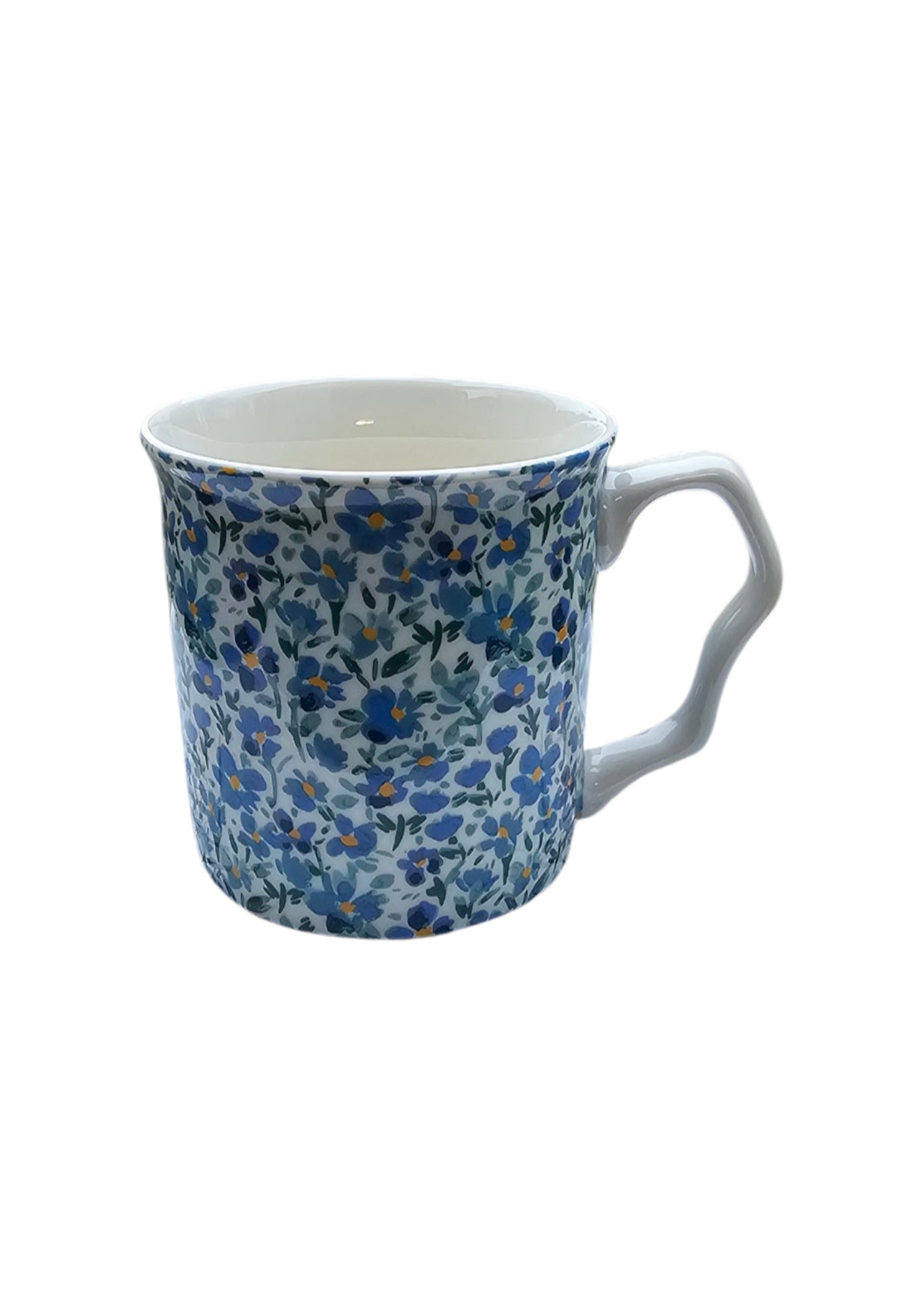 Shannonbridge Pottery Blue Daisy Set Of 4 Mugs - Blue Daisy 2 Shaws Department Stores