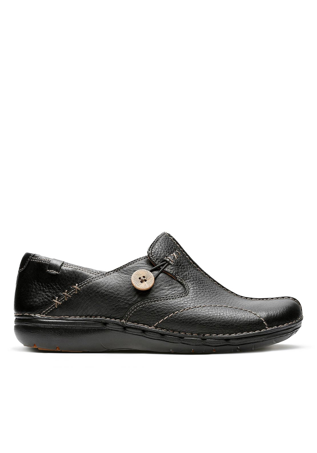 Clarks Un Loop Casual Shoe - Black 6 Shaws Department Stores