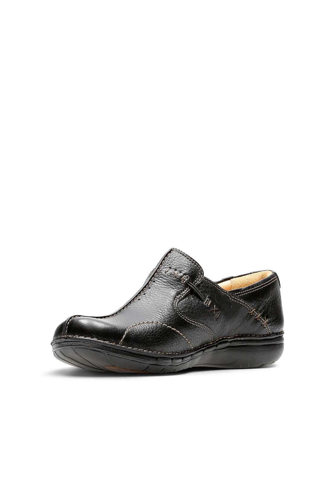 Clarks Un Loop Casual Shoe - Black 3 Shaws Department Stores