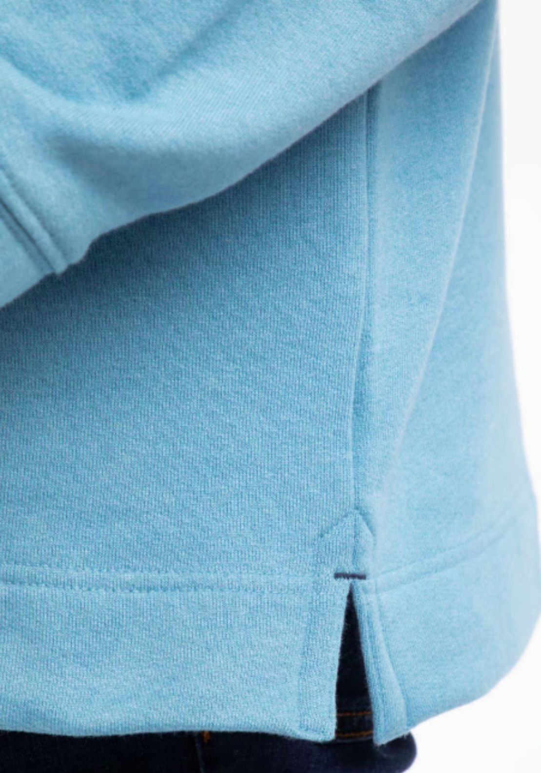 Weird Fish Brampton 1/4 Zip Sweatshirt - Smoke Blue 4 Shaws Department Stores