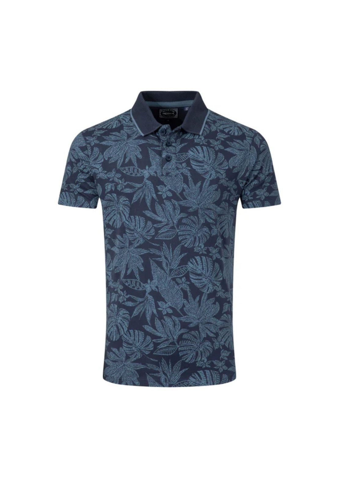 Weird Fish Sarat Polo Shirt - Blue 5 Shaws Department Stores