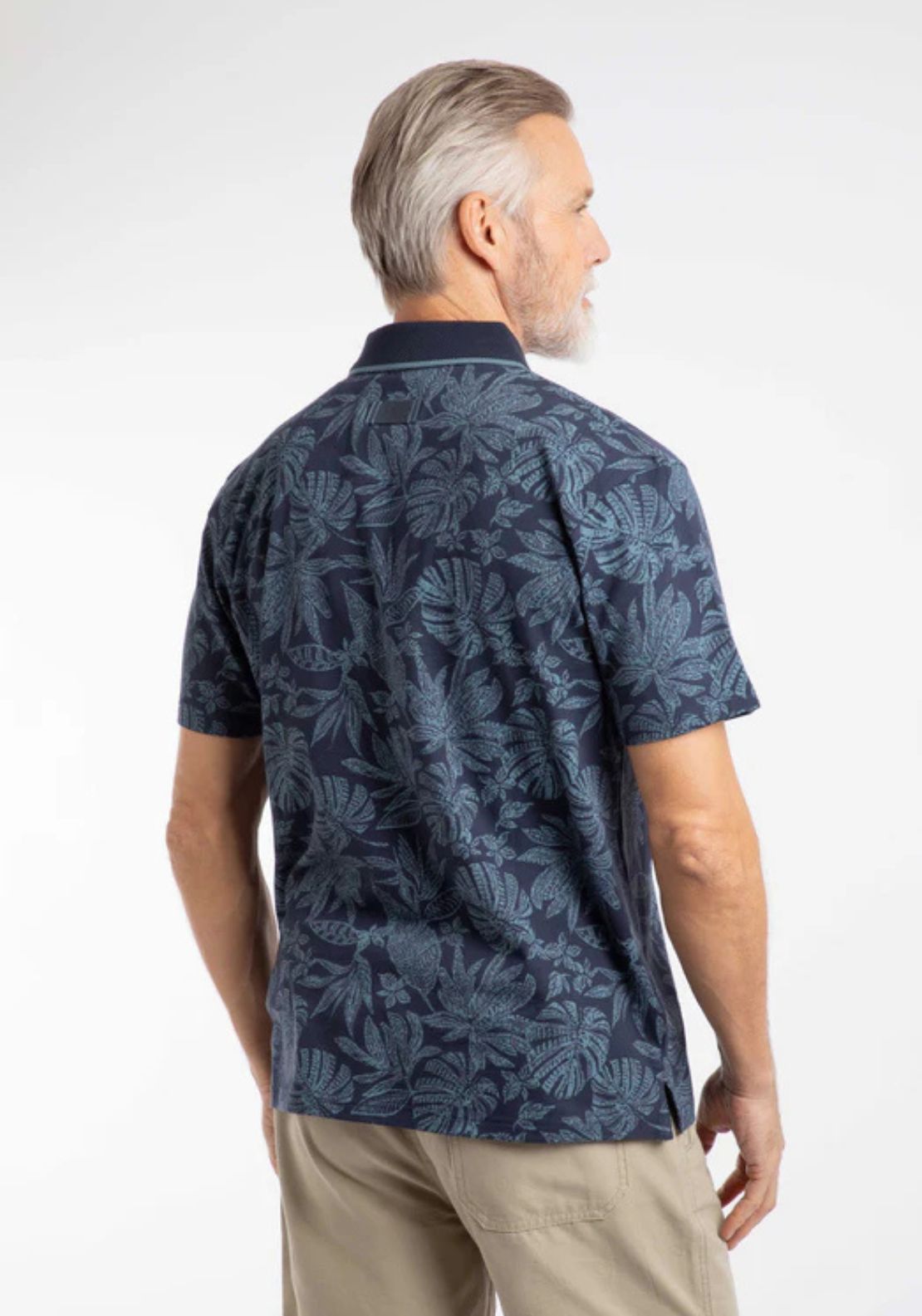 Weird Fish Sarat Polo Shirt - Blue 2 Shaws Department Stores